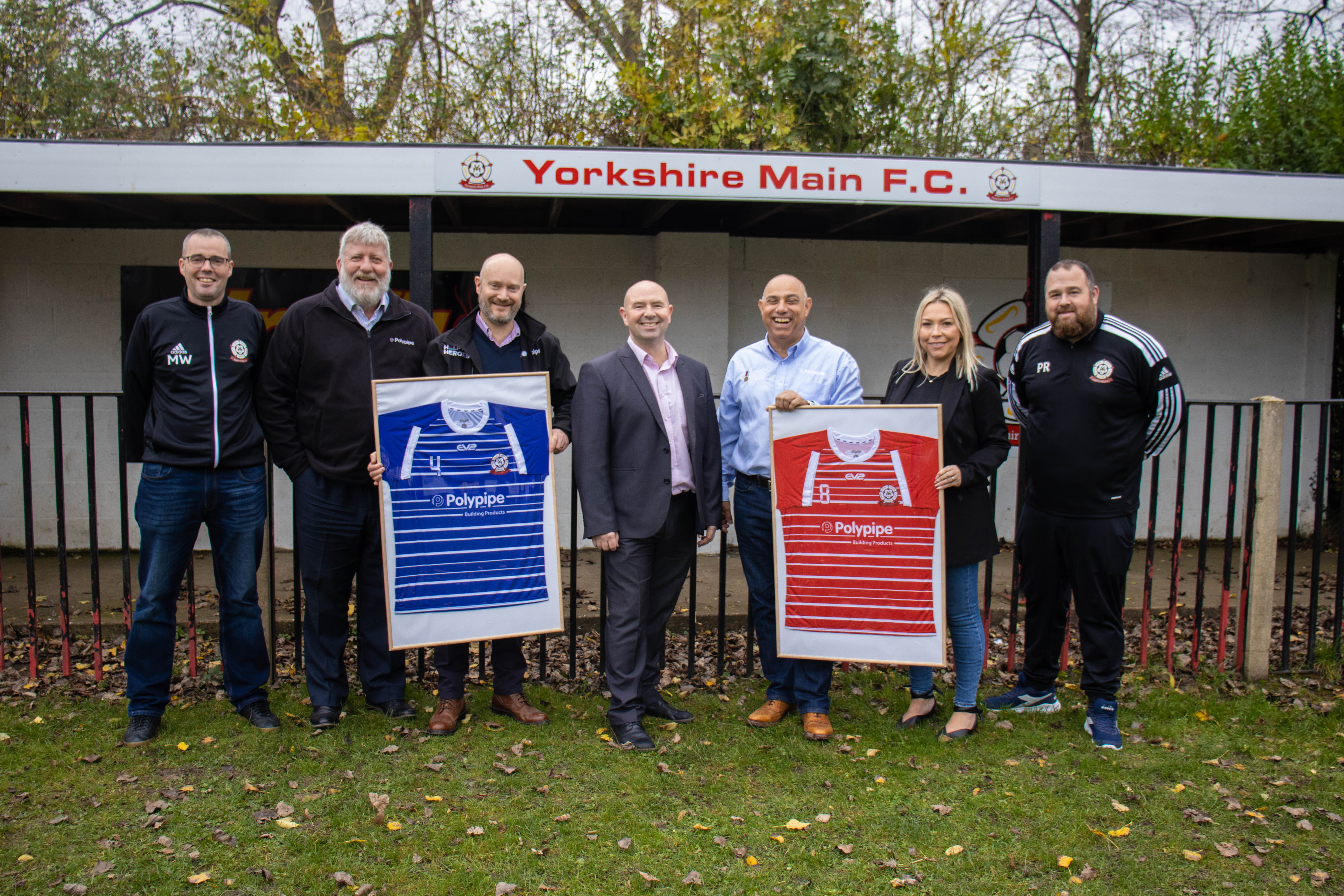 Polypipe Building Products announced as new kit sponsor for Yorkshire Main FC