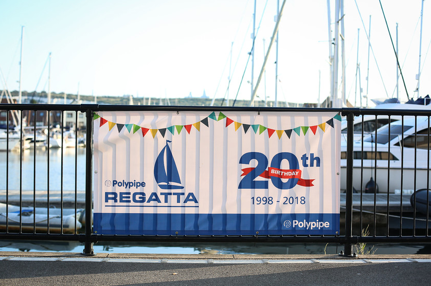 Polypipe's 20th Anniversary Regatta Banner