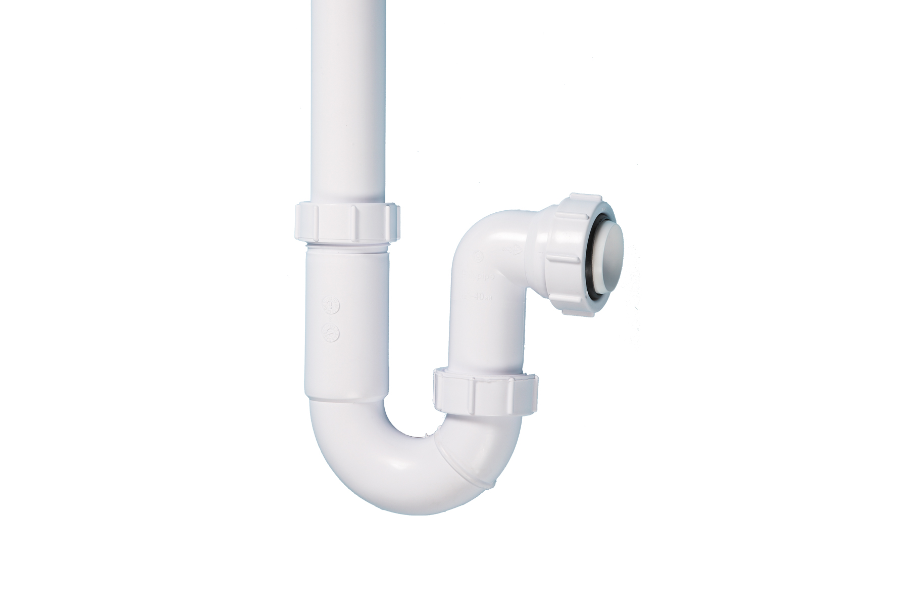 434.15 Terrain Traps 40mm Washing Machine Trap With Upstand White