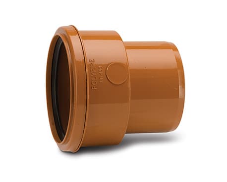 Ug459 Underground Drainage 110mm Super Clay Pipe Adaptor To Pvc Spigot Polypipe Ug459 Underground Drainage 110mm Super Clay Pipe Adaptor To Pvc Spigot Polypipe