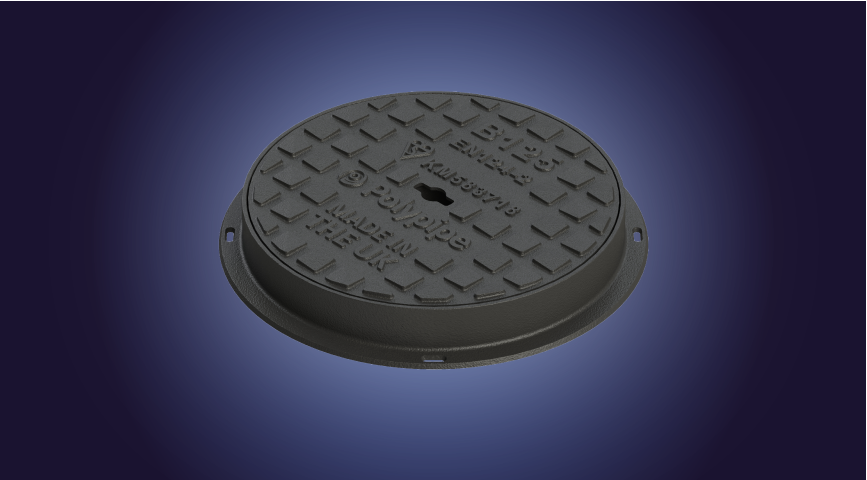 Underground Drainage 320mm Inspection Chamber cover Round Manhole Drain  Cover