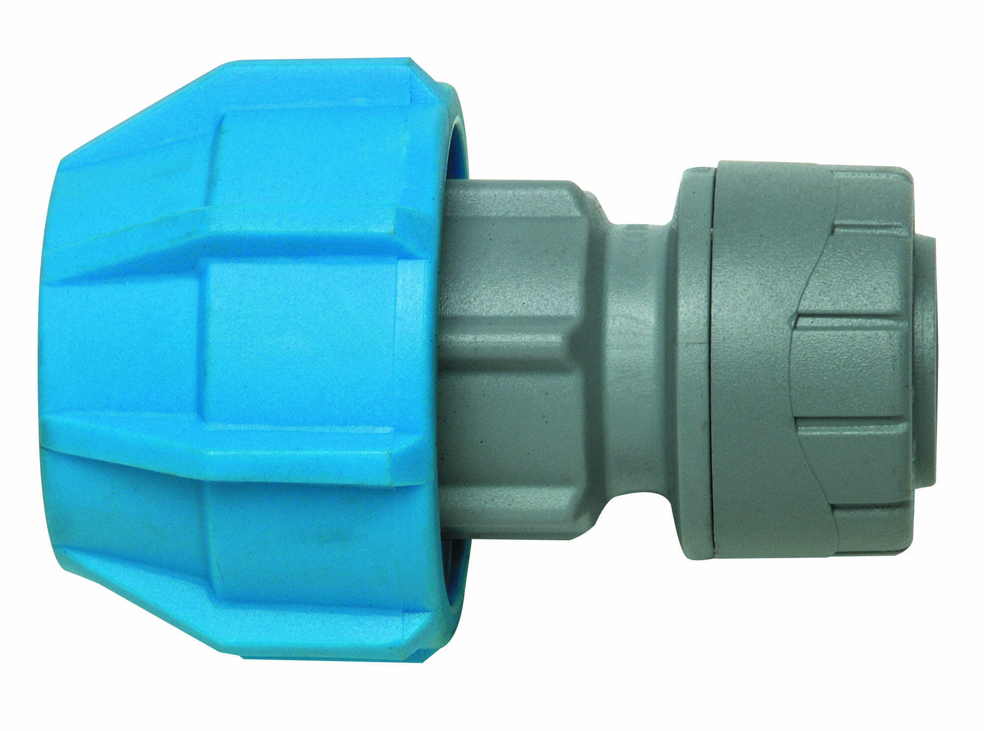 PolyPlumb 15mm x 20mm MDPE Adaptor Grey Polypipe PolyPlumb 15mm x 20mm MDPE Adaptor Grey Polypipe