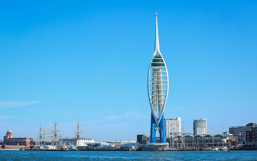 The Portsmouth Skyline, as taken from the water.