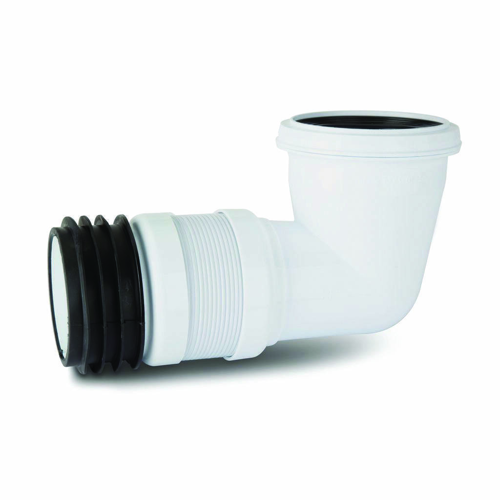 SK59 Kwickfit Flexible Pan Connector 90° 4in/110mm. 300600mm Polypipe