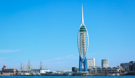 The Portsmouth Skyline, as taken from the water.