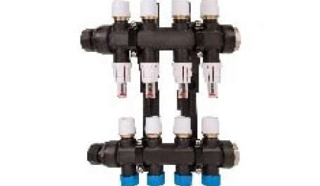 4 Port Plastic Manifold for Underfloor Heating