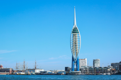 The Portsmouth Skyline, as taken from the water.