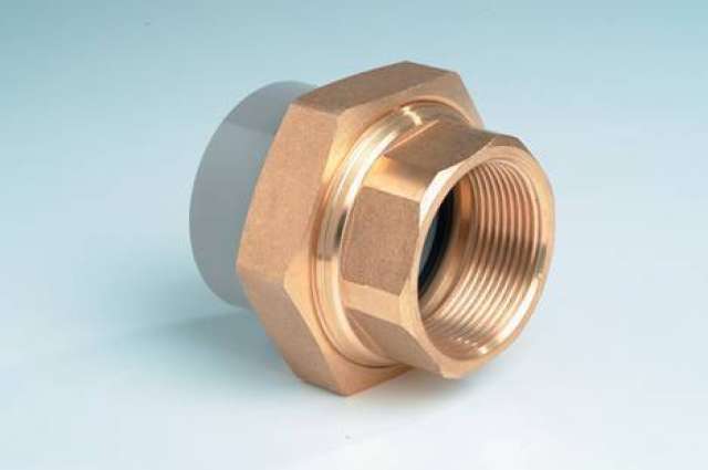 Effast ABS ½inch Composite Union Plain x BSP Female Brass Threaded Light grey Effast ABS ½inch Composite Union Plain x BSP Female Brass Threaded Light grey