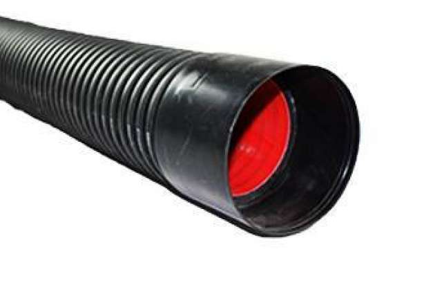 100mm x 6m Black Ridgiduct Power HV ENATS 12-24 