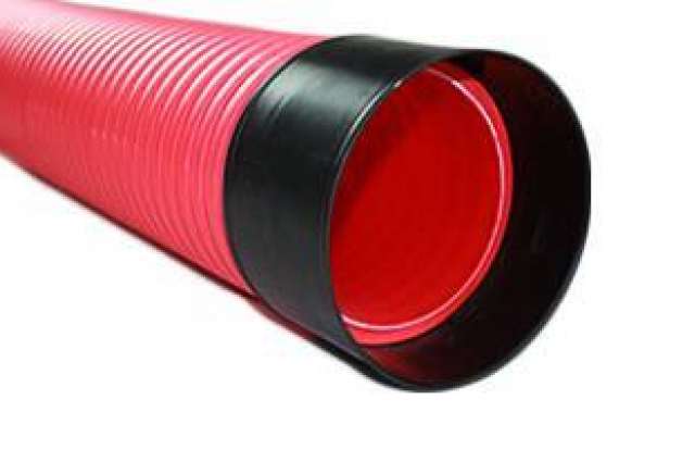 150mm x 6m Red Ridgiduct Power HV ENATS 12-24 Class 1 Specification