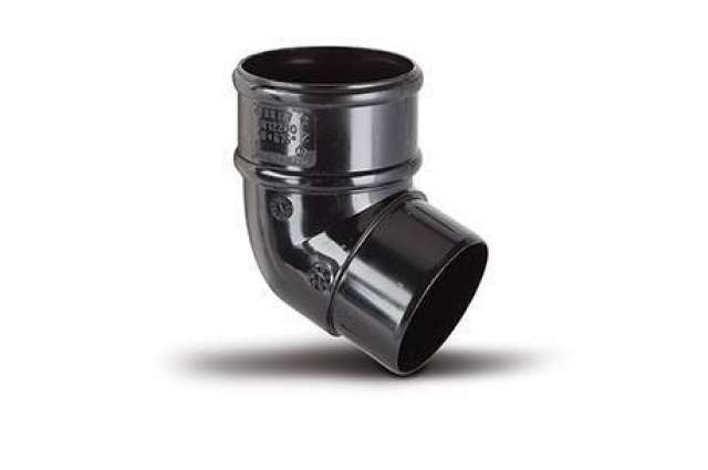 68mm Round Black Offset Bend