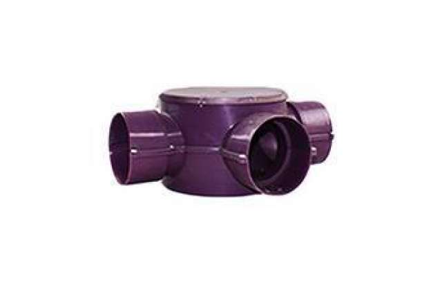 100mm Junction Box Scottish Lighting Purple Cable Protection