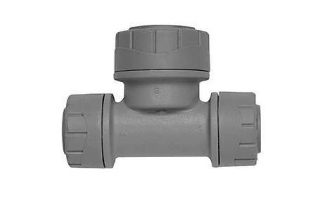 PolyPlumb 15mm x 15mm x 22mm Two Ends Reduced Tee
