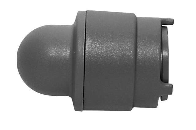 PolyPlumb 10mm Demountable Socket Blank End Grey