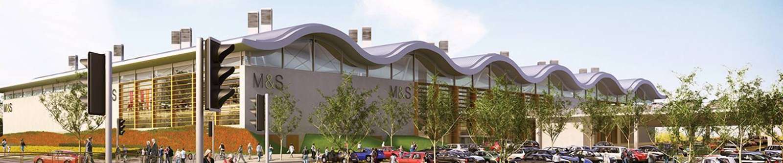 Terrain drainage pipe systems and supply pipe systems for retail and warehousing buildings